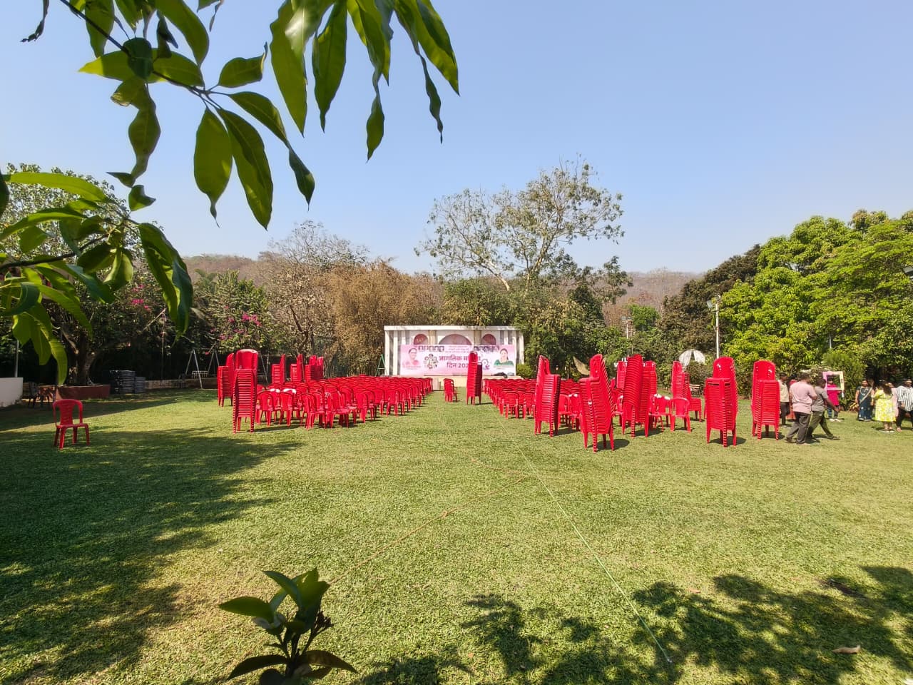 Main Lawn at Vrundavan Resorts